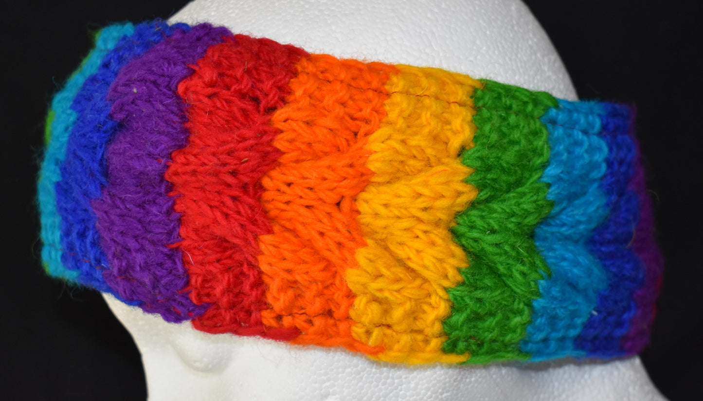 Lined Knitted Wool Head Band