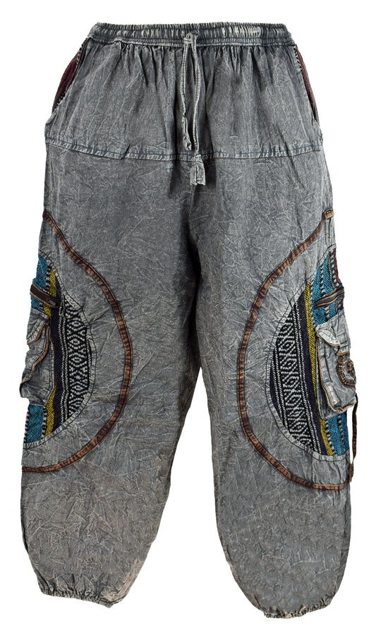 Stonewashed Harem Trousers