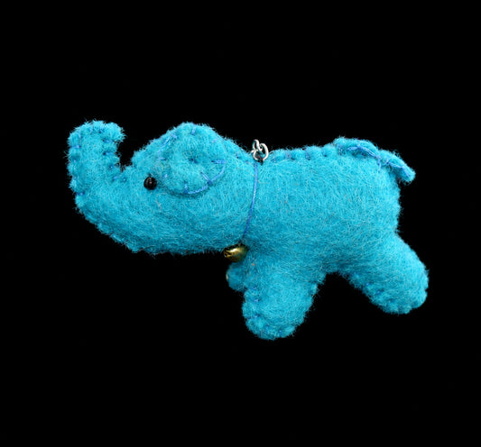 Felt Elephant Keyring