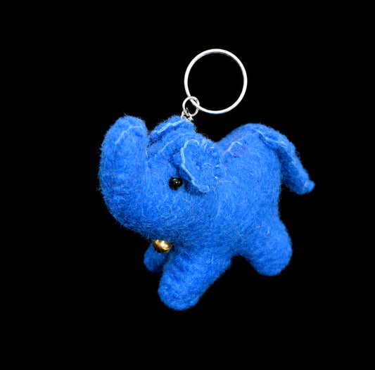 Felt Elephant Keyring