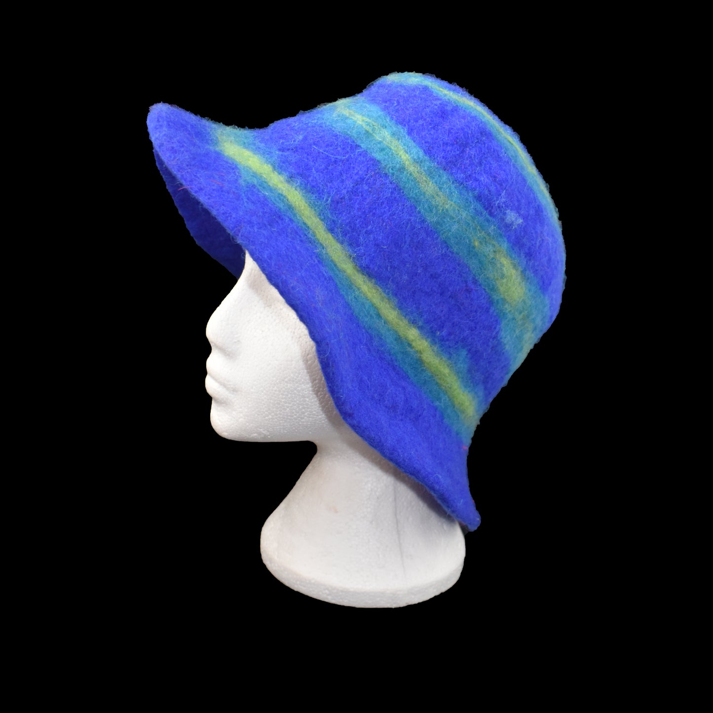 Felt Hat - Striped Bowler