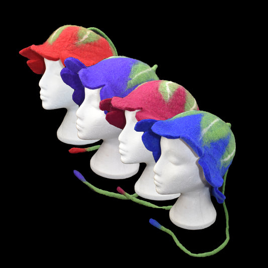 Felt Hat - Flower Tail