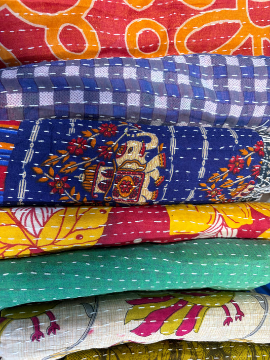 Kantha Cotton Throws