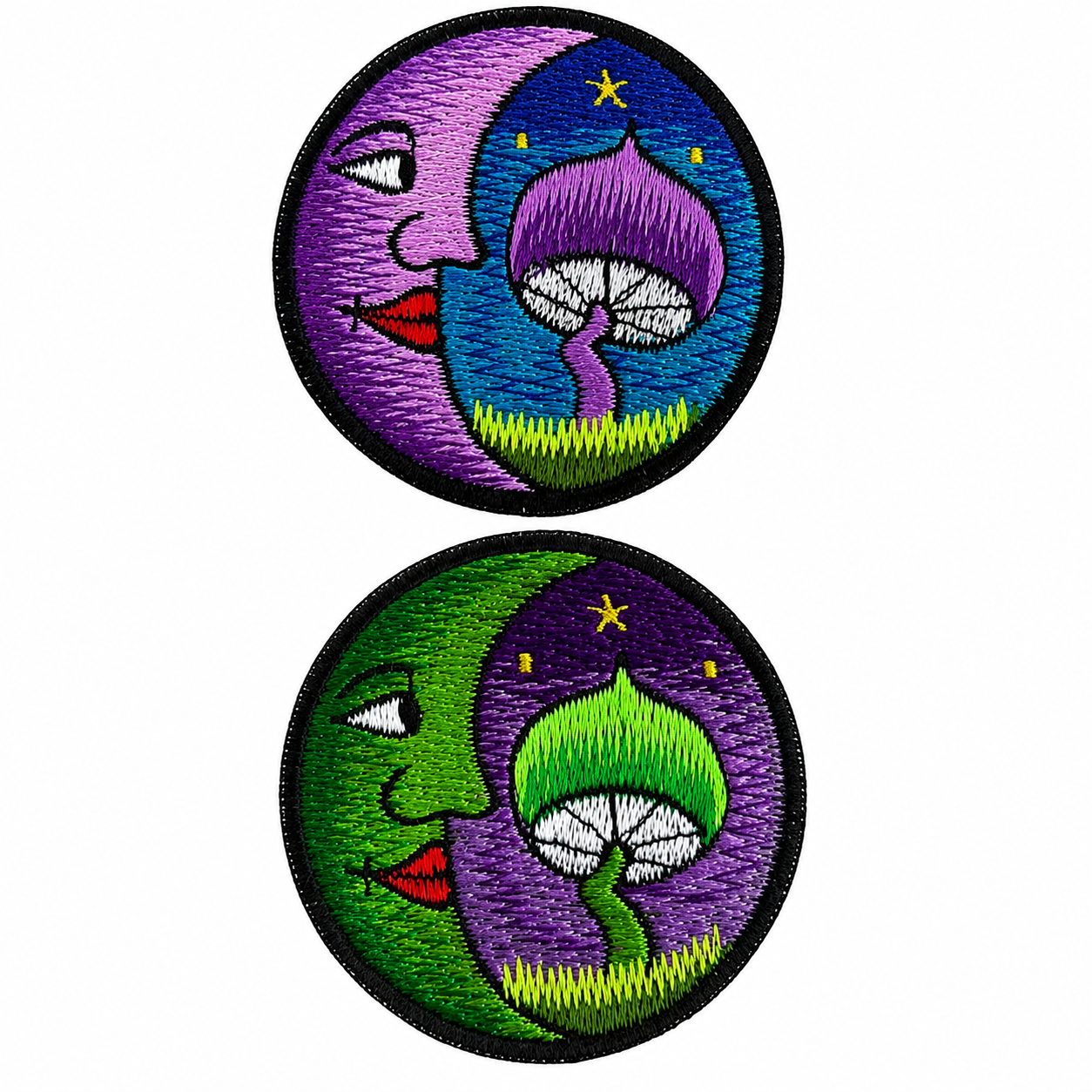 Mushrooms Sew on Patch 8cm