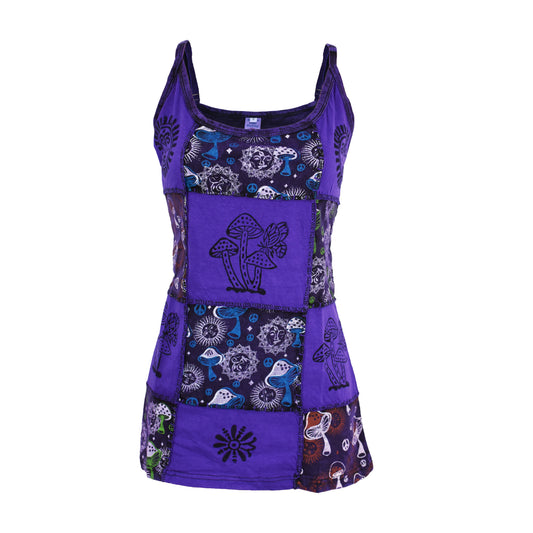 Patchwork Mushroom Vest Top