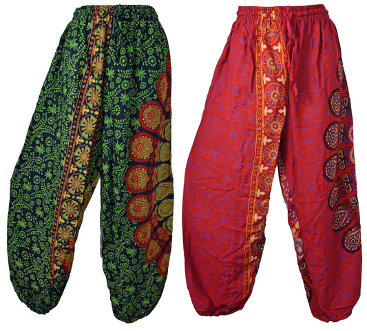 Mandala Print Rayon Trousers