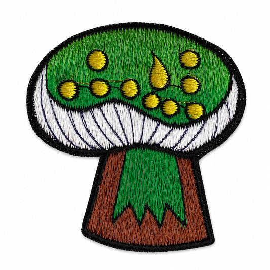 Mushroom Cutout Sew on Patch 8cm