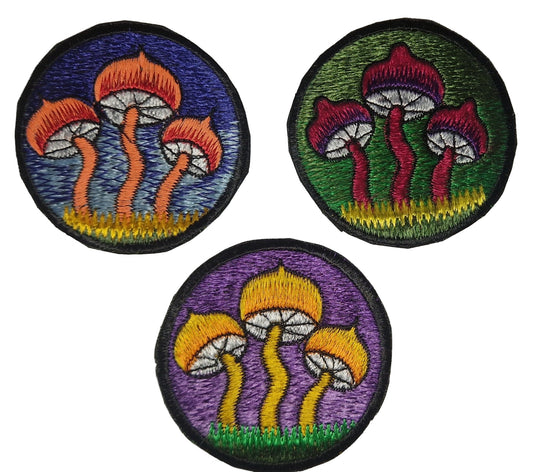 Mushrooms Sew on Patch 8cm