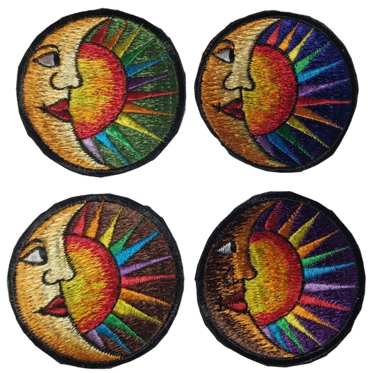 Sun and Moon Sew on Patch 8cm