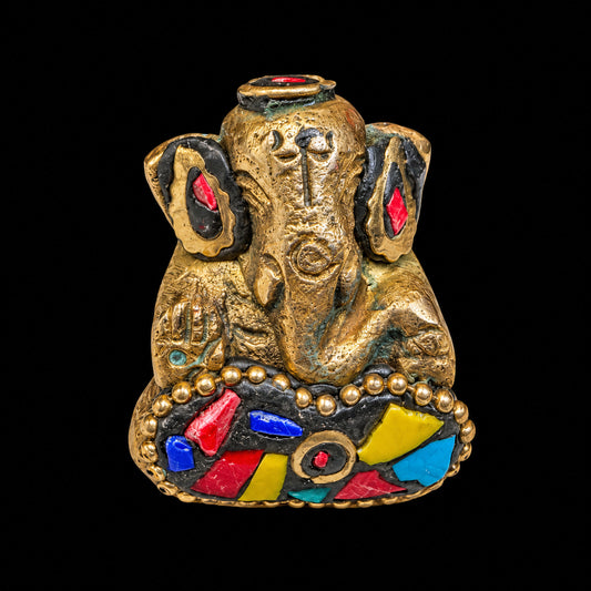 Brass Incense Holder - Ganesh