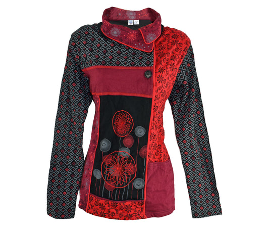 Printed Cotton Jacket Top