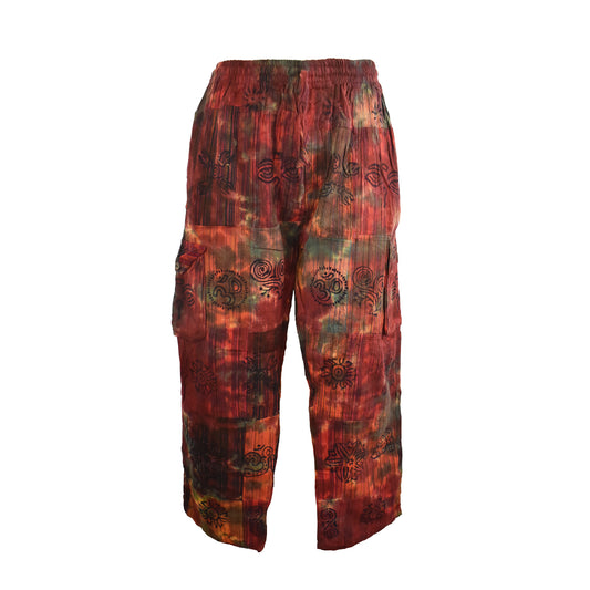 Tie Dye Patchwork Printed Trousers