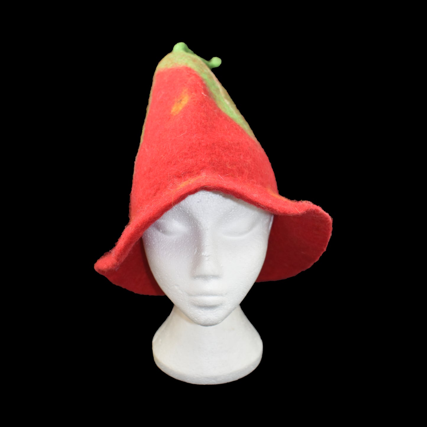 Felt Hat - Strawberry Cone