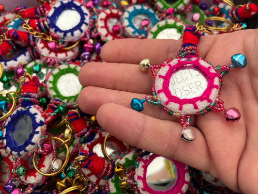 Recycled Mirror Keyring