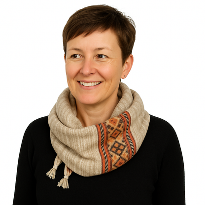 Blended Stripe Fleece Scarf