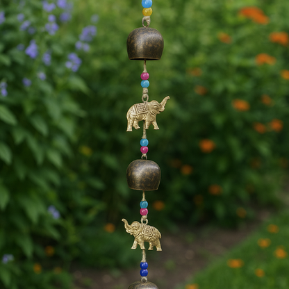 Long Hanging Bell and Elephant String