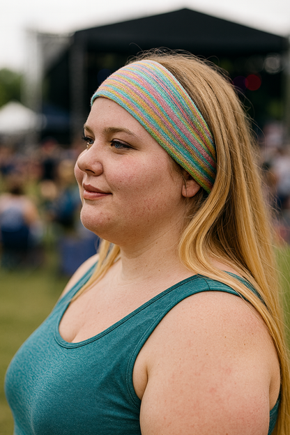 Striped Cotton Hair Band