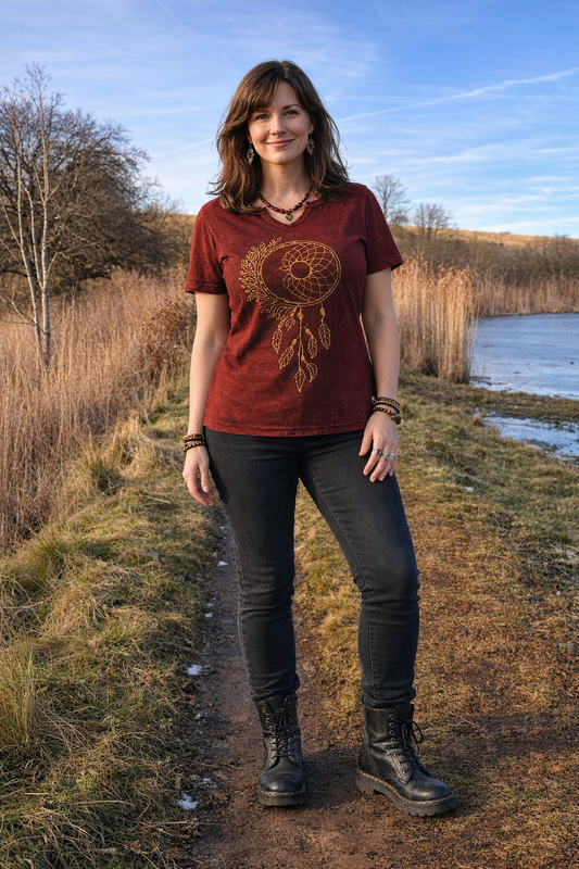 Moon Dreamcatcher Print Top