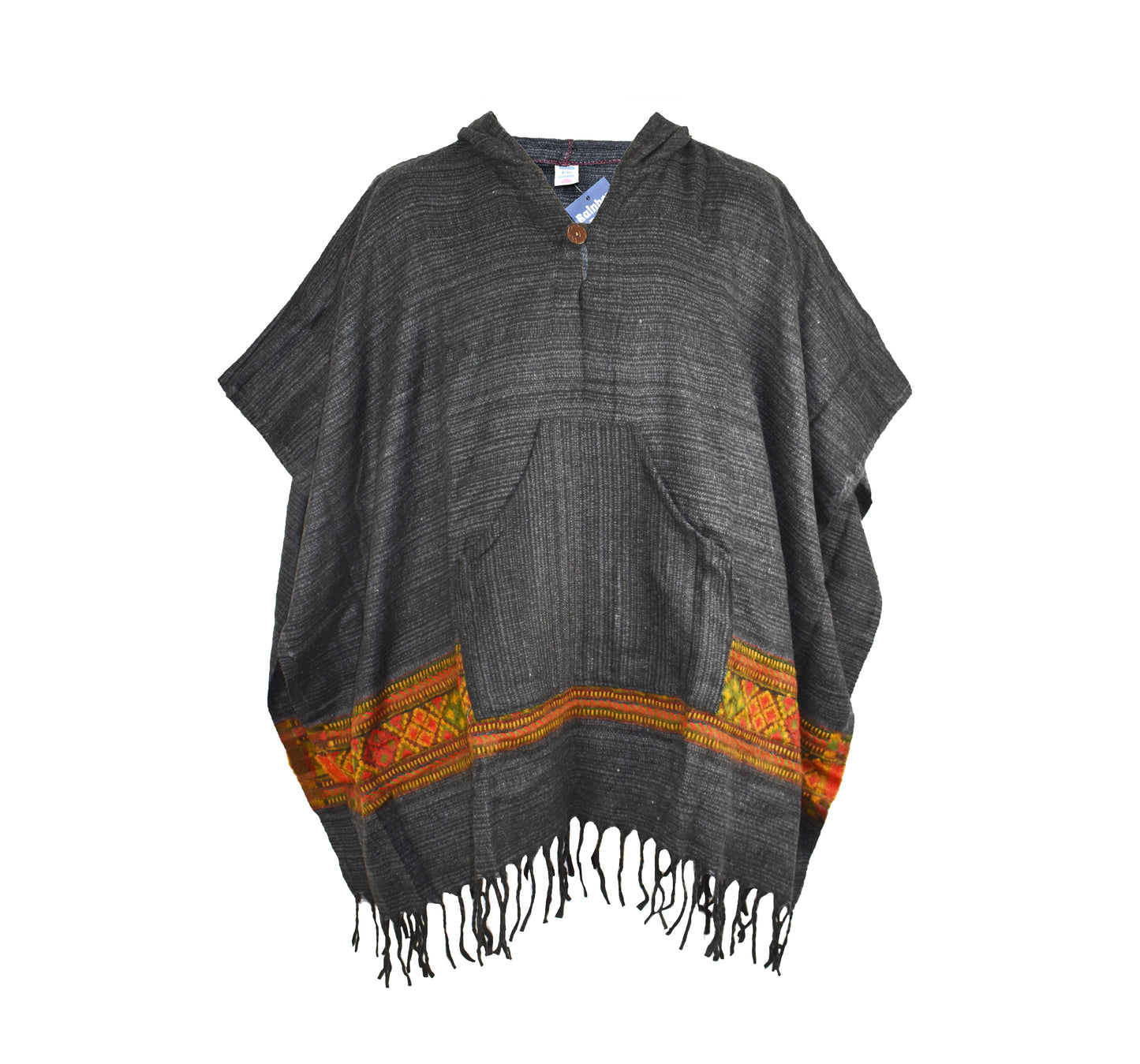 Blended Stripe Fleece Ponchos