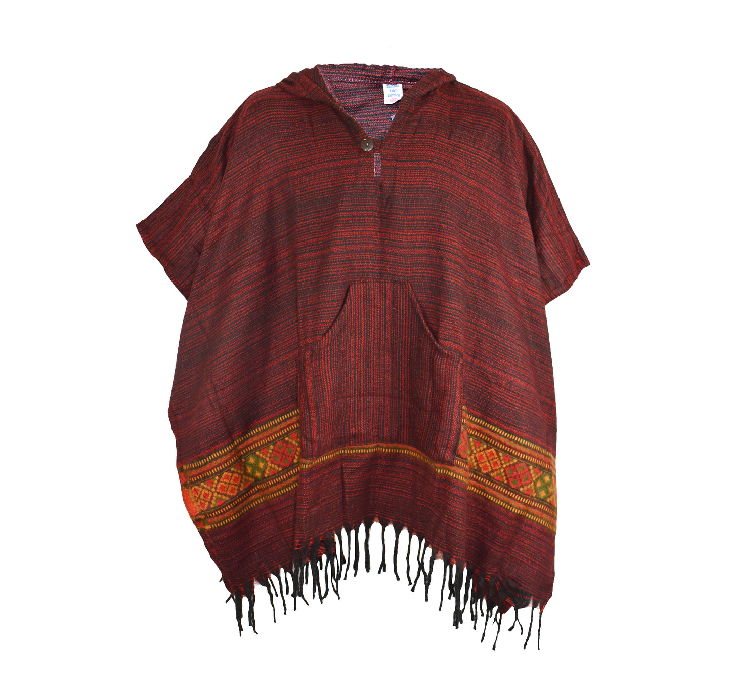 Blended Stripe Fleece Ponchos