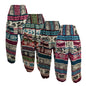 Acrylic Fleece Arrow Pattern Harem Trousers