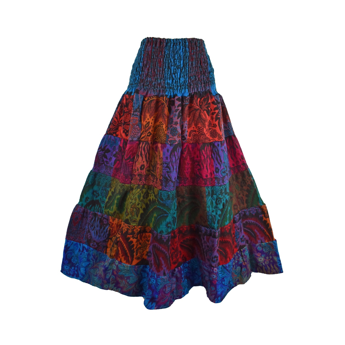 Fleece Patchwork Skirt