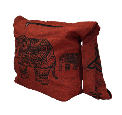 Elephant Print Sadhu Shoulder Bag