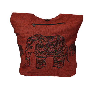 Elephant Print Sadhu Shoulder Bag