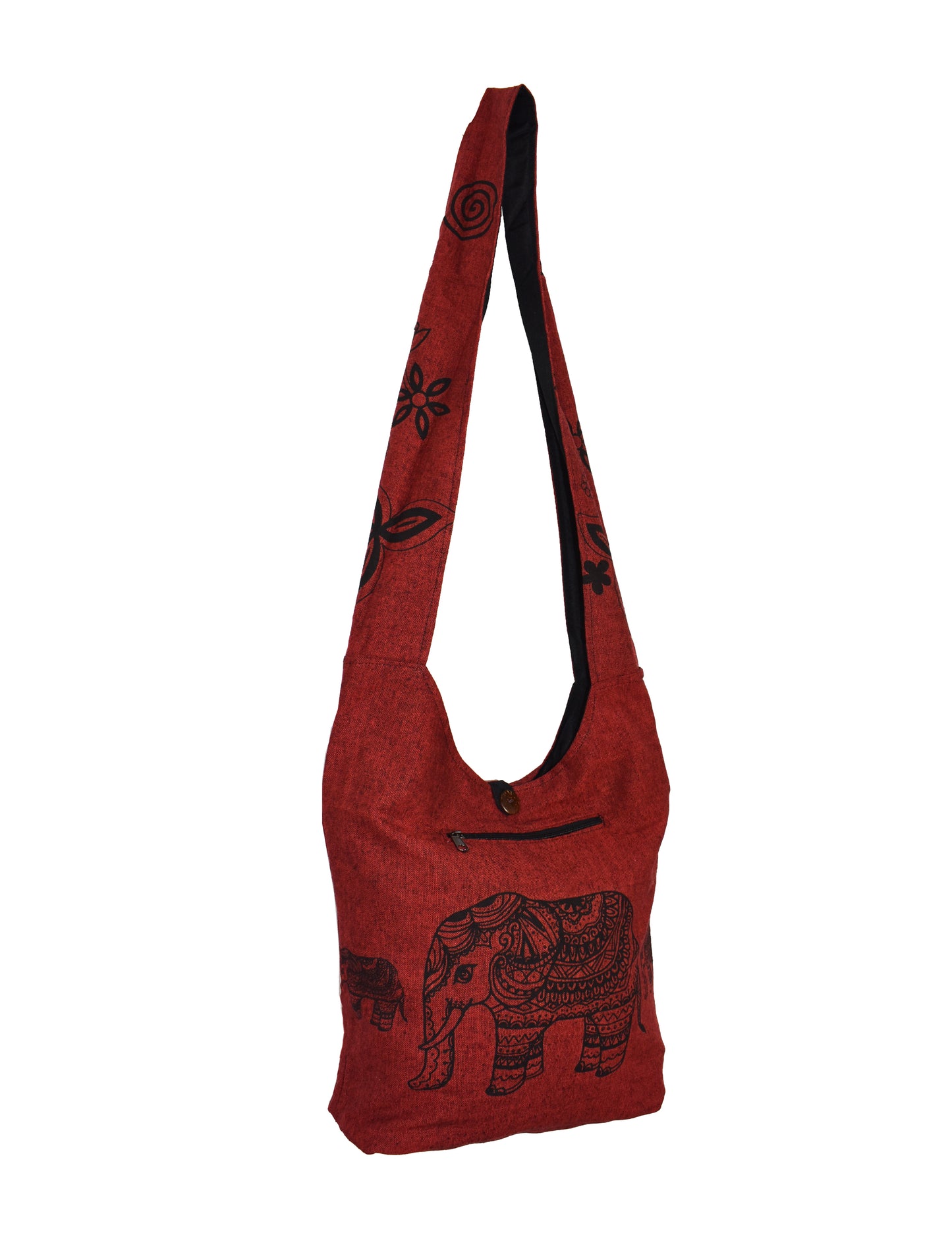 Elephant Print Sadhu Shoulder Bag