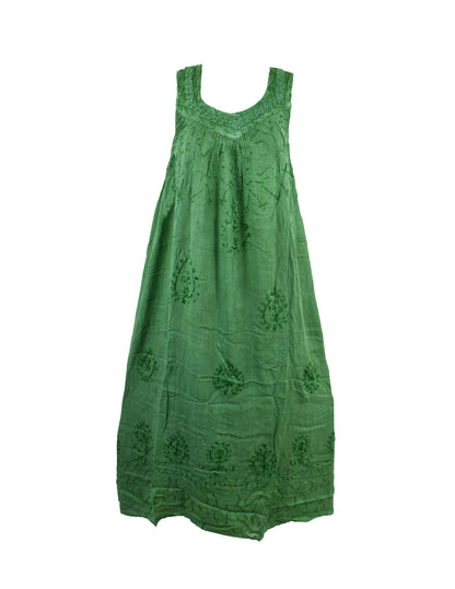 Gaia Embroidered Umbrella Dress