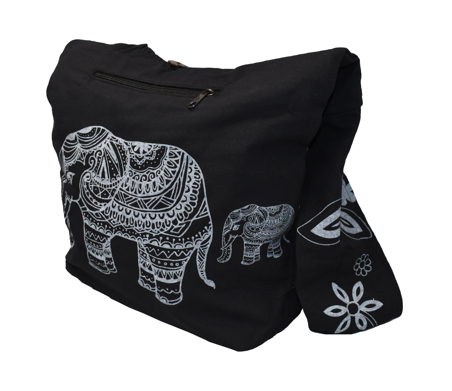 Elephant Print Sadhu Shoulder Bag