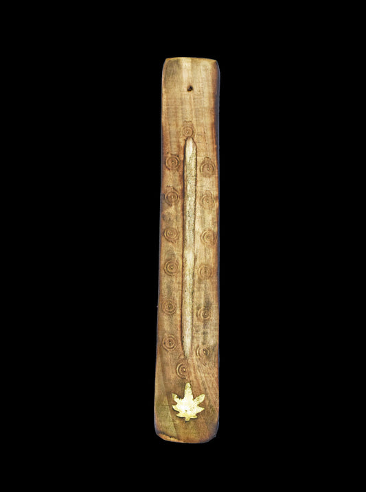 Hand Carved Leaf Wooden Ash Catcher