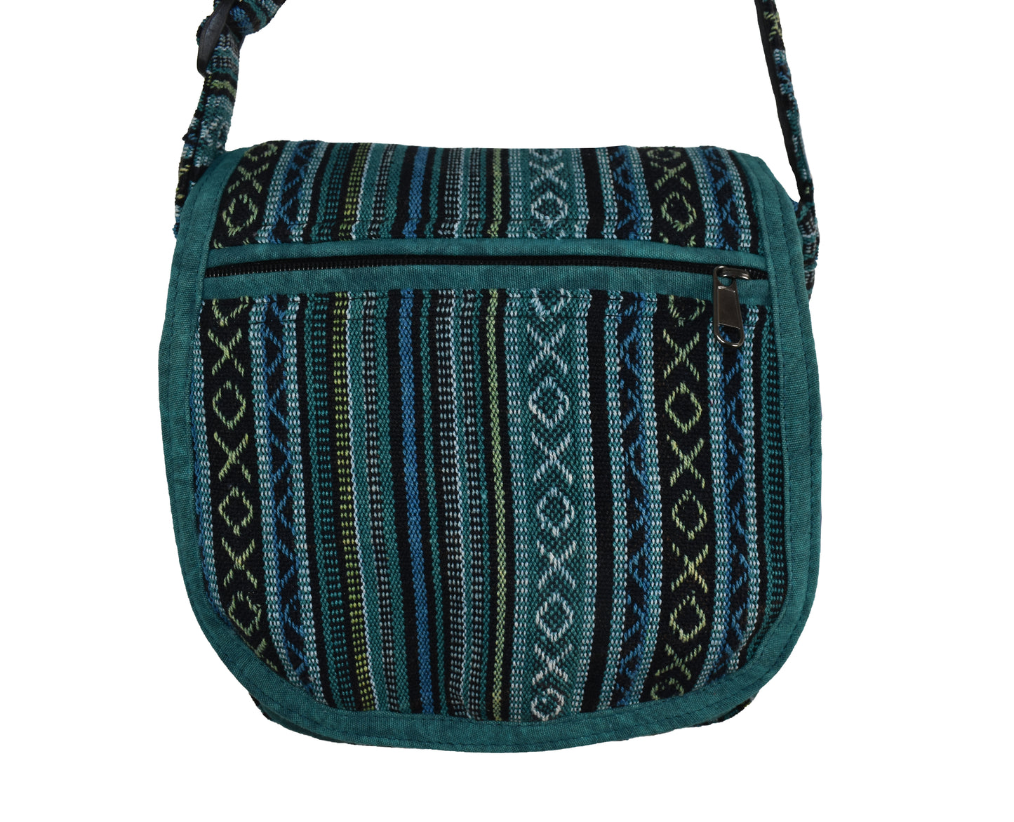 Woven Cotton Shoulder Bag