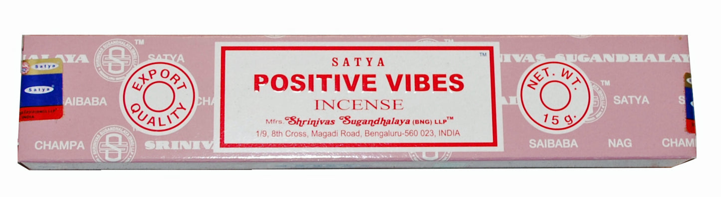 Satya Positive Vibes Incense 15g 12 Sticks