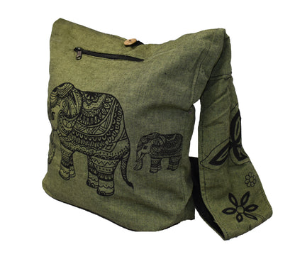 Elephant Print Sadhu Shoulder Bag
