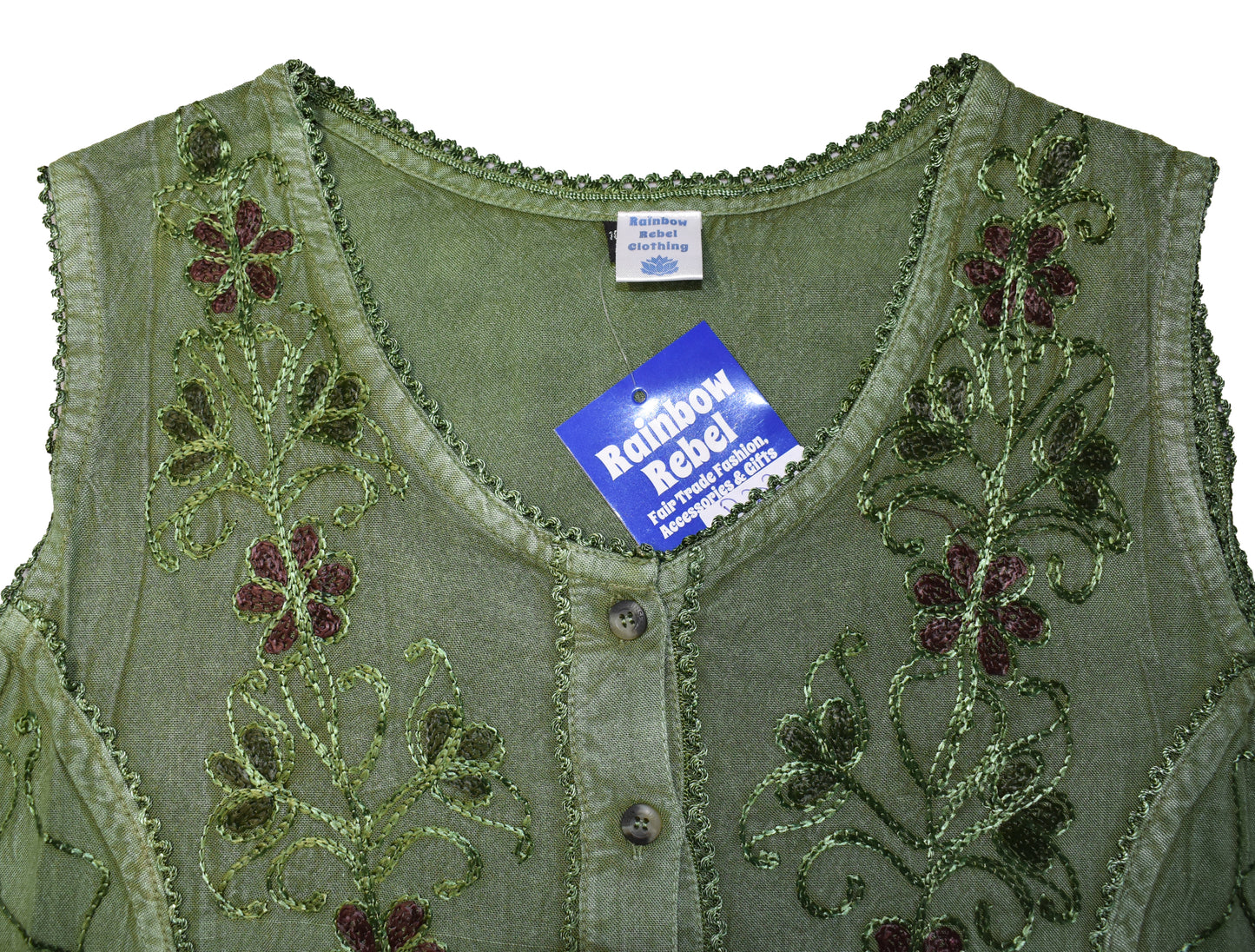 Embroidered Viscose Dress