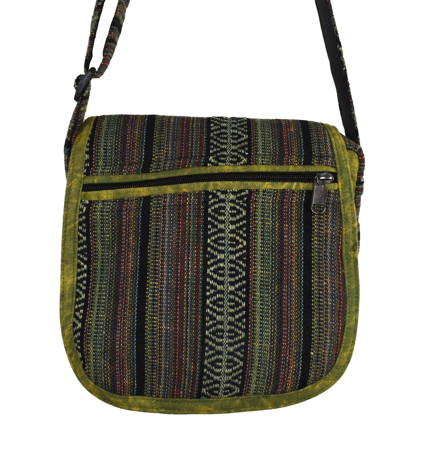 Woven Cotton Shoulder Bag