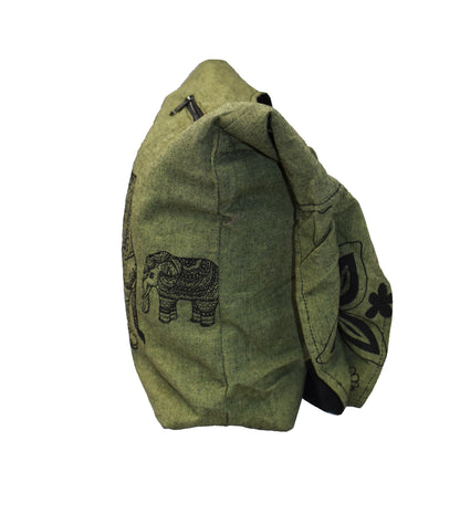 Elephant Print Sadhu Shoulder Bag