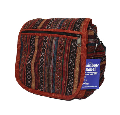 Woven Cotton Shoulder Bag
