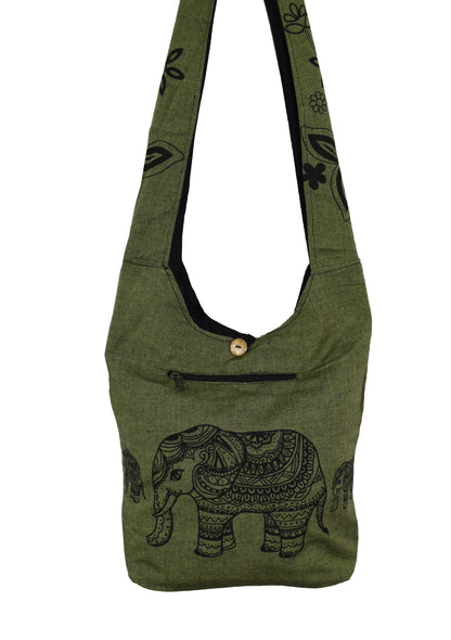 Elephant Print Sadhu Shoulder Bag