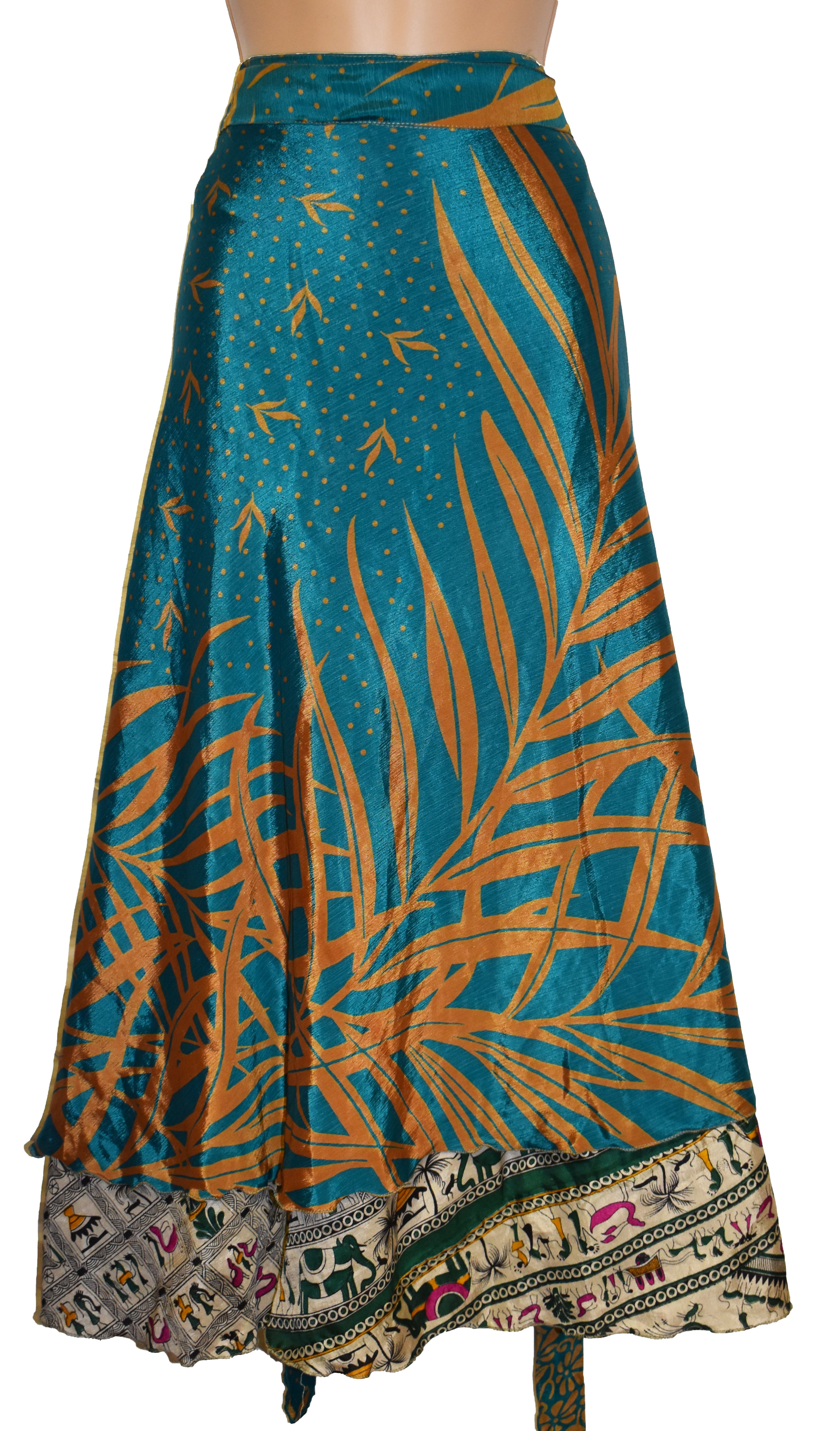 Indian Silk Wrap Skirt - Deep Red – zade.co.za