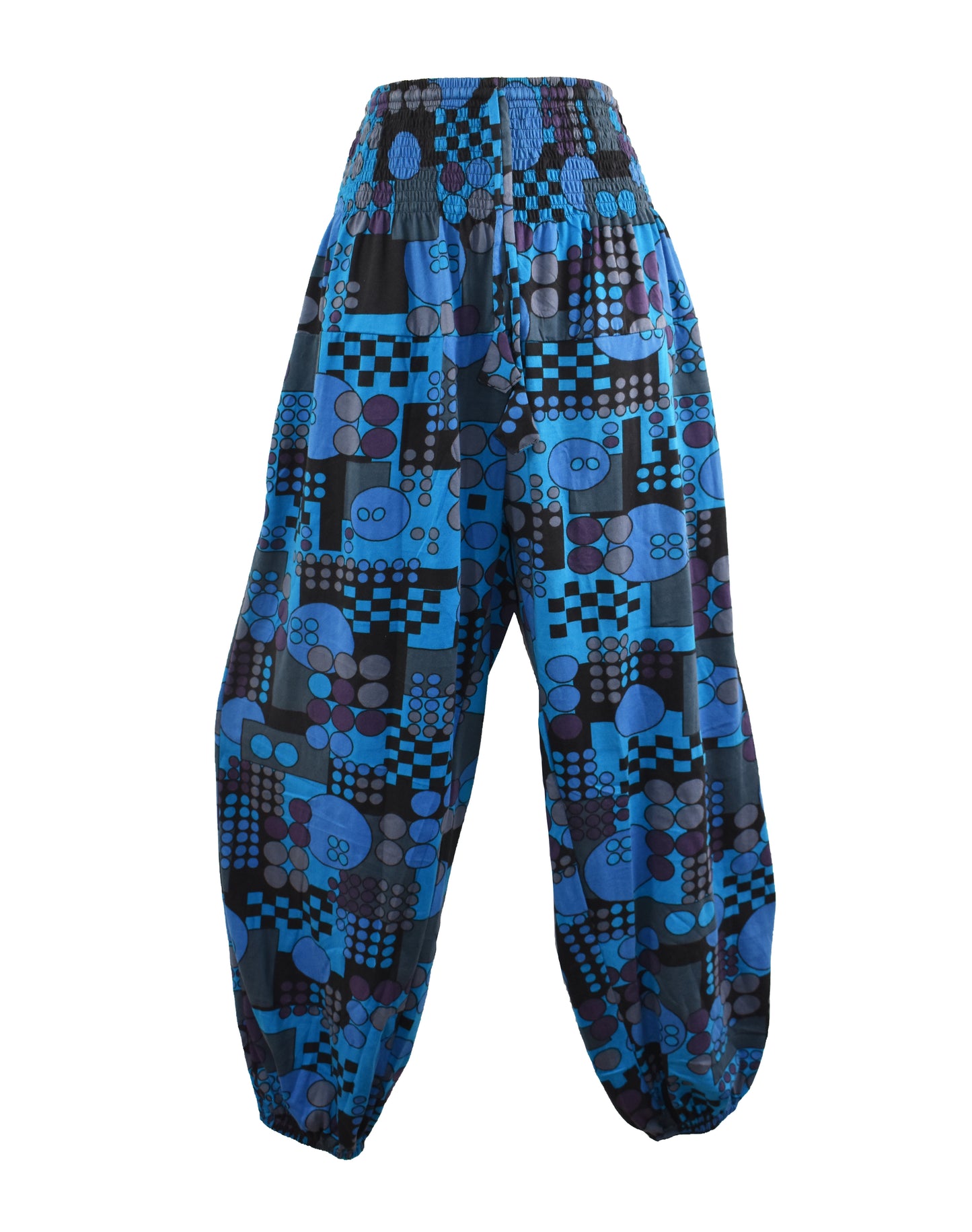 Geometric Print Cotton Harems