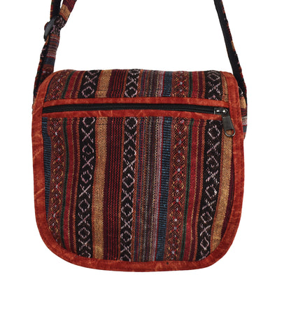 Woven Cotton Shoulder Bag