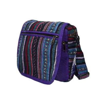 Woven Cotton Shoulder Bag