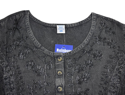 Embroidered Floral Blouse