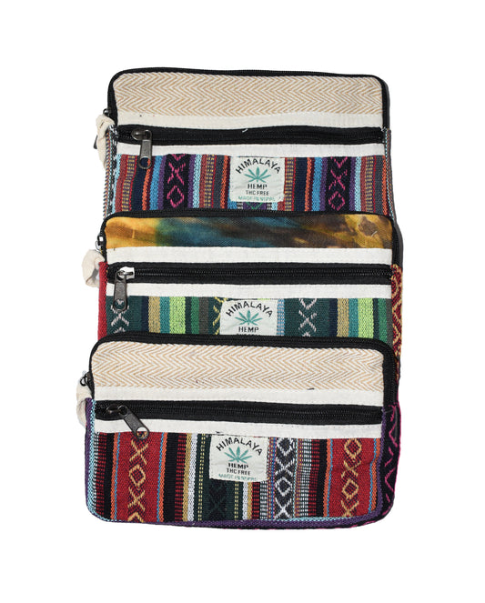 Large Woven Hemp Hemp Cotton Purse