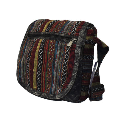 Woven Cotton Shoulder Bag