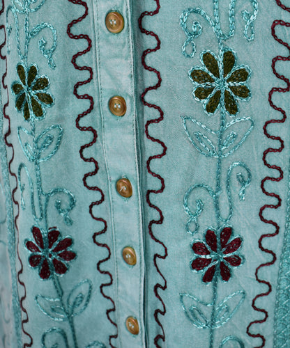 Derora Embroidered Viscose Dress