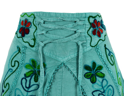 Embroidered Fisherman Style Trousers
