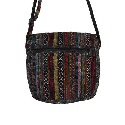 Woven Cotton Shoulder Bag